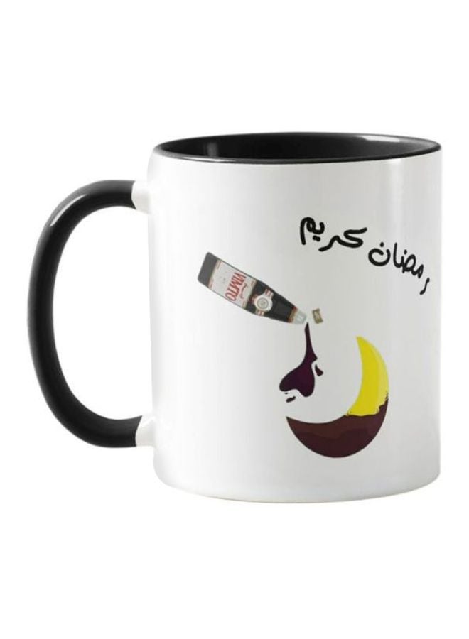 فرست بيس قدح قهوة مطبوع أبيض/أسود/أصفر