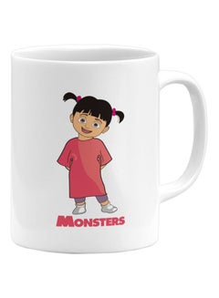 Boo From Monsters Inc Printed Coffee Mug White/Pink/Black