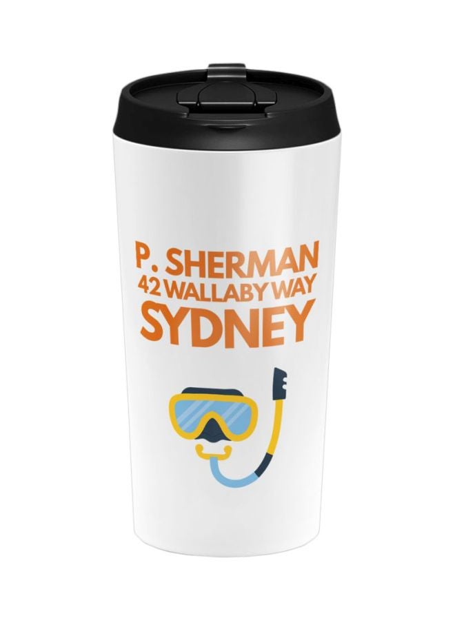 LOUD UNIVERSE Finding Nemo Printed Stainless Steel Tumbler With Lid White/Orange/Blue 