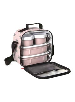 TATAY Urban Food SRP 3 Lunch Box Pink/White 22.5X10X22cm  - Image 1