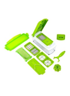 Cyber 10-In-1 Nicer Dicer Plus Vegetable Cutter Set Green/Silver  - Image 1