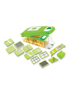 Cyber 10-In-1 Nicer Dicer Plus Vegetable Cutter Set Green/Silver  - Image 3
