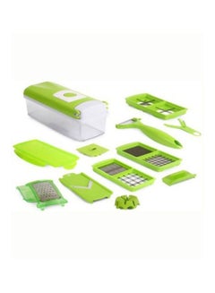 Cyber 10-In-1 Nicer Dicer Plus Vegetable Cutter Set Green/Silver  - Image 2
