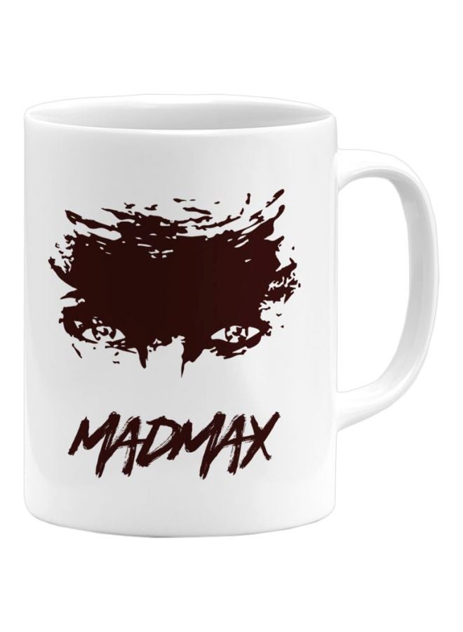 مج قهوة سيراميك بطبعة عبارة "Mad Max" بطبعة شعار شخصية فوريوزا