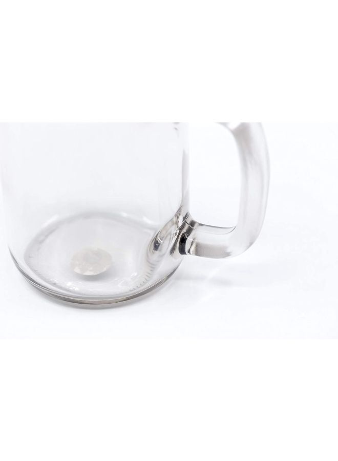 LOUD UNIVERSE Cool Story Bro Printed Mason Jar With Lid And Straw Clear/White  - Image 3