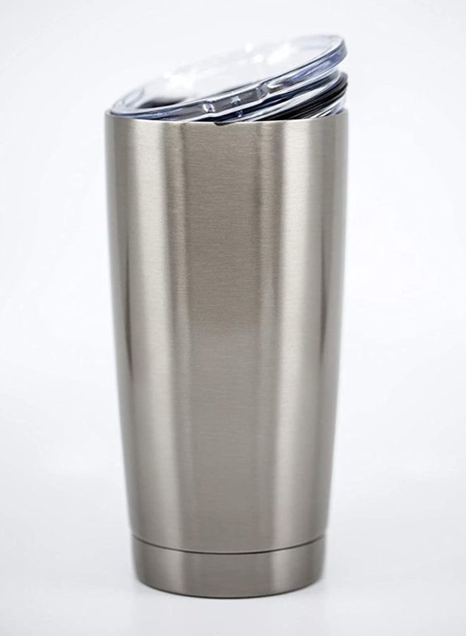 LOUD UNIVERSE Hakuna Matata The Lion King Printed Stainless Steel Tumbler With Lid Silver/Black  - Image 3