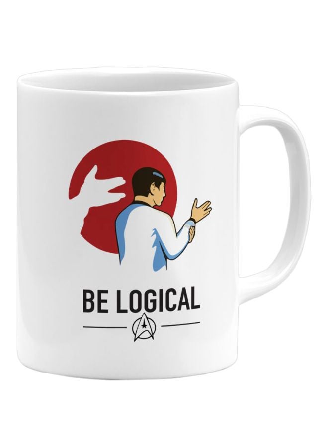 LOUD UNIVERSE Special Fun Star Trek Printed Ceramic Coffee Mug Multicolour 