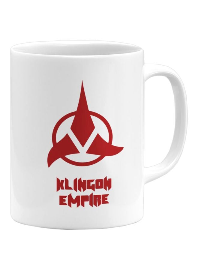 LOUD UNIVERSE Klingon Empire Printed Ceramic Coffee Mug Klingon Empire 