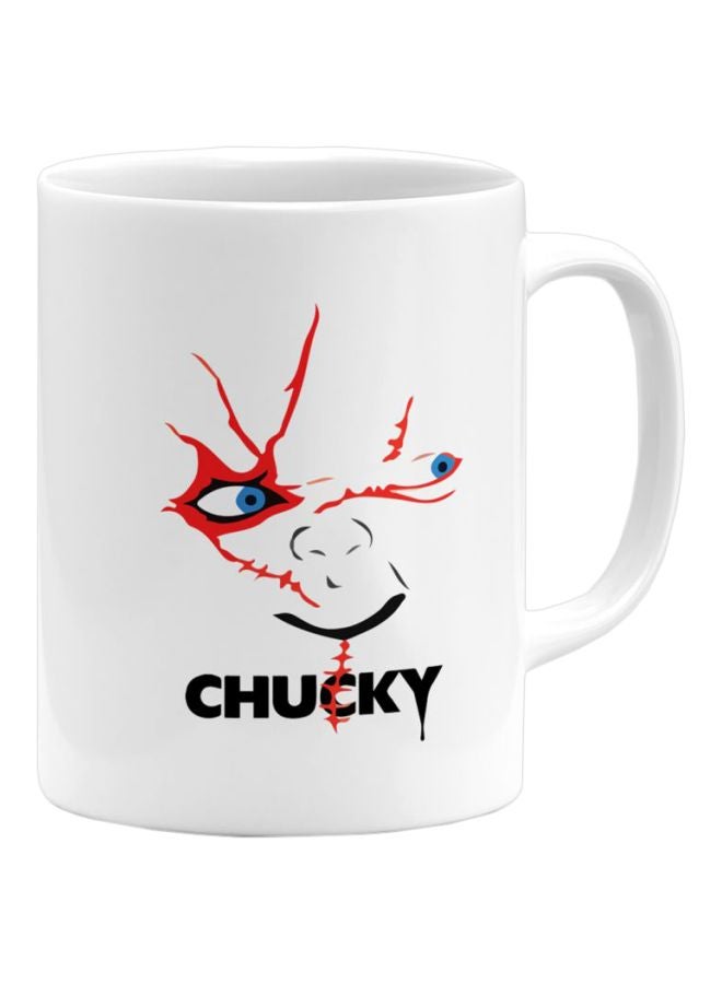 The Doll Face Chucky Printed Ceramic Coffee Mug The Doll Face