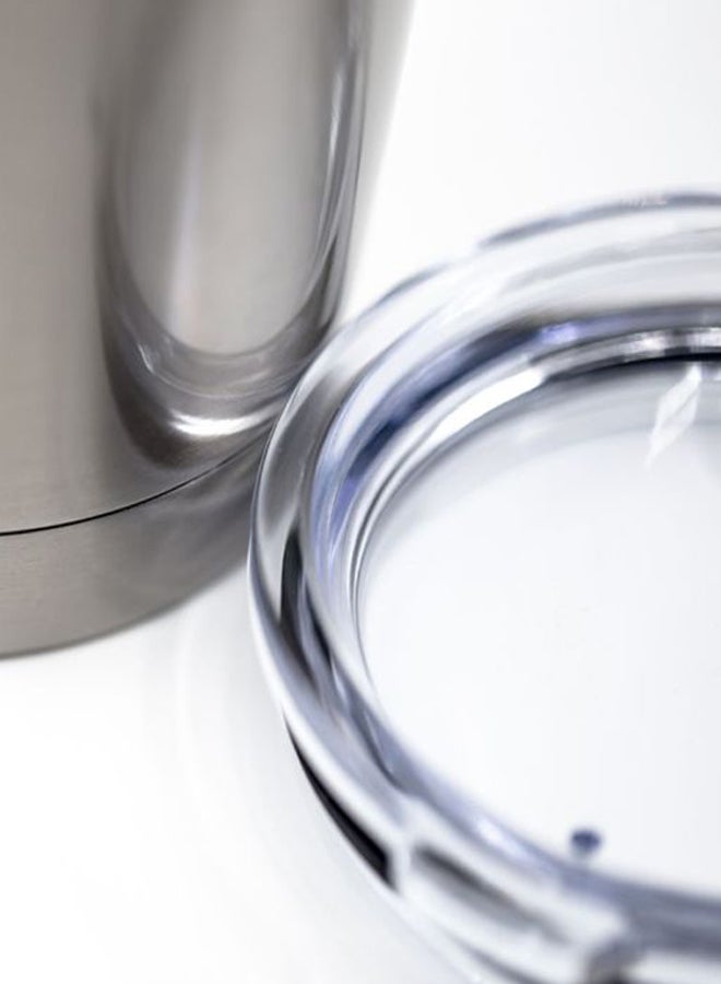 LOUD UNIVERSE We Know Love Will Find A Way Printed Stainless Steel Travel Tumbler With Lid Silver/Yellow/Black  - Image 3