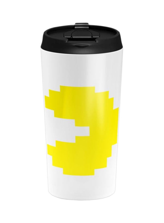 LOUD UNIVERSE Pacman Hero Monster Printed Stainless Steel Tumbler White/Black/Yellow  - Image 1
