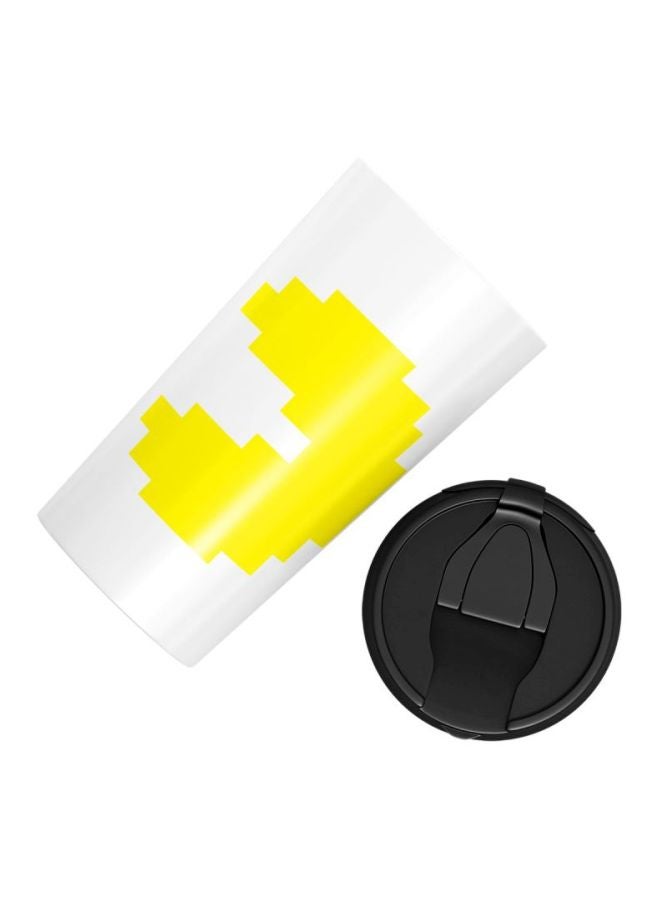 LOUD UNIVERSE Pacman Hero Monster Printed Stainless Steel Tumbler White/Black/Yellow  - Image 3
