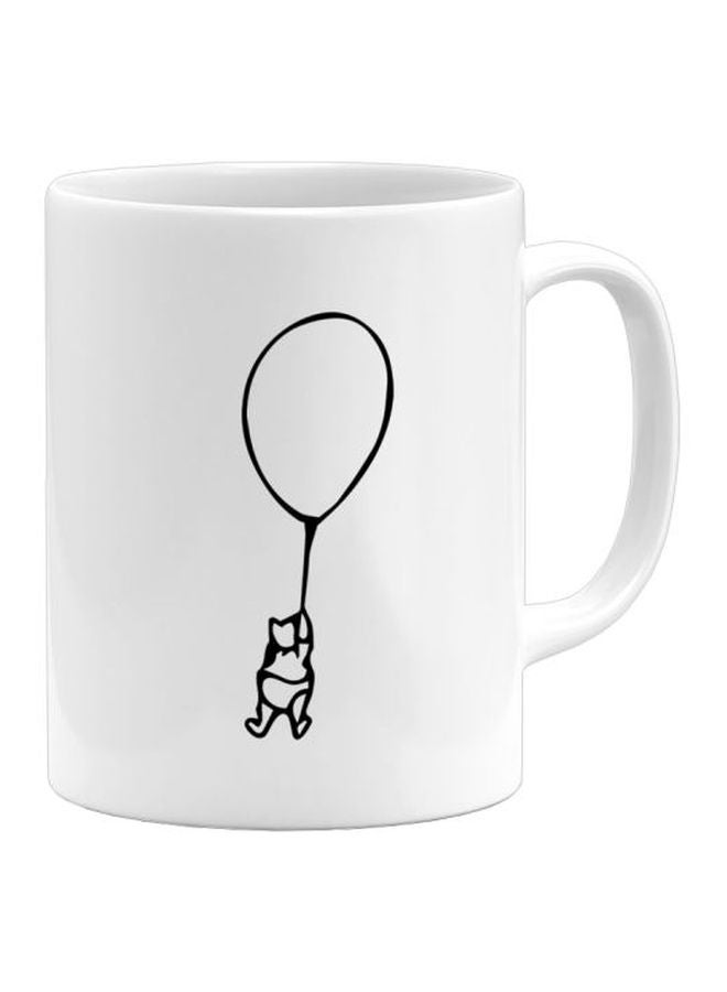 LOUD UNIVERSE Minimal Printed Coffee Mug White/Black 