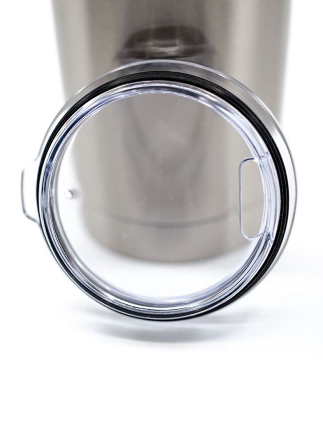 LOUD UNIVERSE Up Movie Quote Printed Stainless Steel Tumbler With Lid Silver/Black  - Image 3