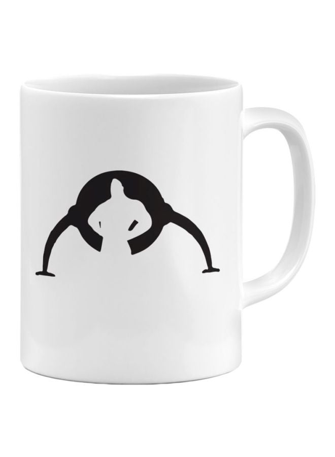 LOUD UNIVERSE Incredibles Dad Printed Ceramic Coffee Mug White/Black 