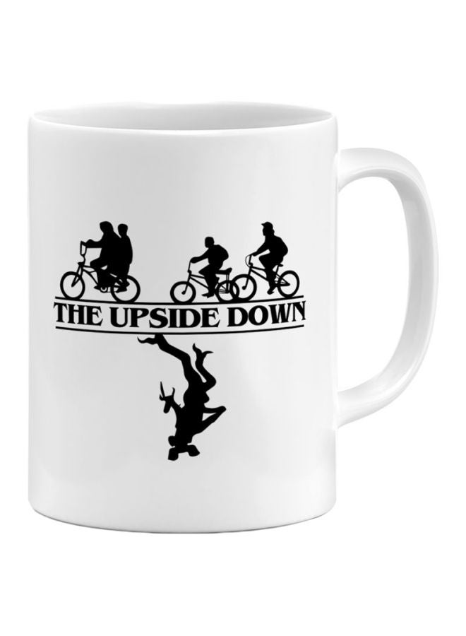 LOUD UNIVERSE Demogorgon Stranger Things Printed Ceramic Coffee Mug White/Black