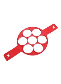 AS SEEN ON TV 7 Cavity Pancake Maker Red  - Image 1