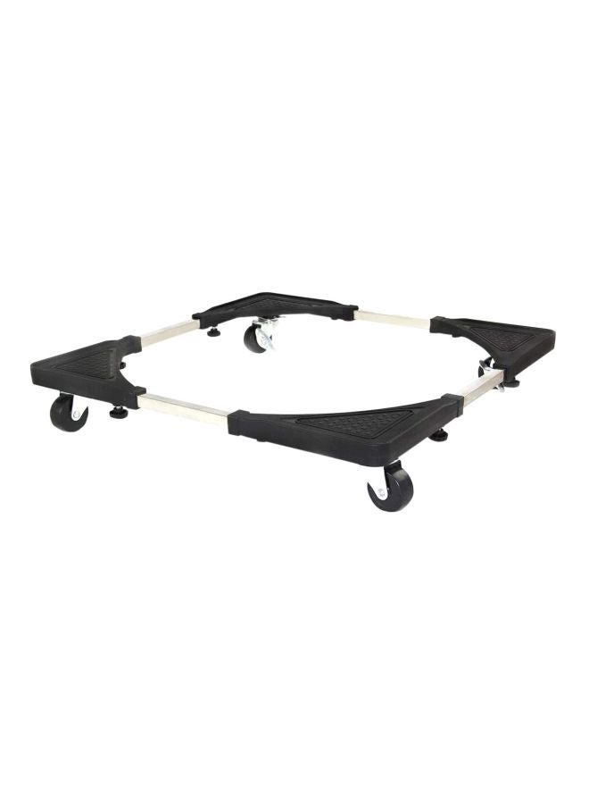 ليوستار حامل غسالة وثلاجة من الستانلس ستيل أسود / فضي 70x70سم - Image 1