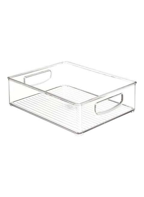 Plastic Kitchen Bin Clear 25.40x20.32x7.62cm