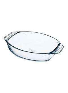 PYREX 3-Piece Optimum Oval Roaster Set 4L 39 x 27 /2.8L 35 x 24 /2L 30 x 21 cm Clear 39 x 27 / 35 x 24 /30 x 21cm  - Image 3