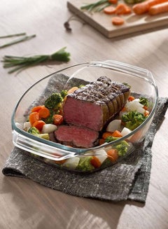 PYREX 3-Piece Optimum Oval Roaster Set 4L 39 x 27 /2.8L 35 x 24 /2L 30 x 21 cm Clear 39 x 27 / 35 x 24 /30 x 21cm  - Image 4