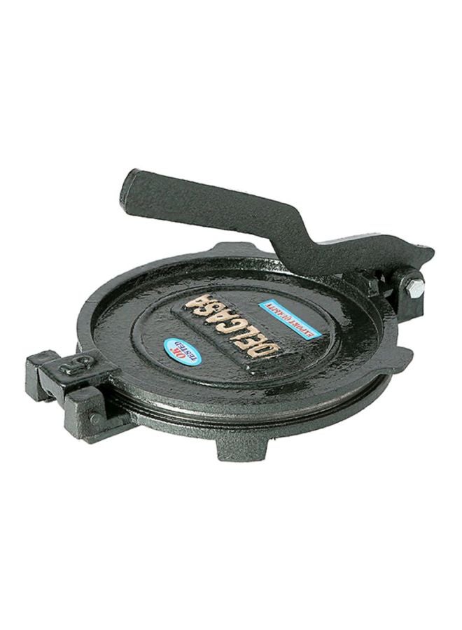 ديلكاسا مكبس خبز الشباتي بلوح فولاذي أسود 5بوصة - Image 1