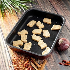 Royalford 37 Cm Non-Stick Baking Tray Aluminium Alloy Durable Non-Stick Coating Perfect For Baking And Food Roasting Multi Color 37X27X5.5 Cm  - Image 3