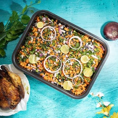 Royalford 37 Cm Non-Stick Baking Tray Aluminium Alloy Durable Non-Stick Coating Perfect For Baking And Food Roasting Multi Color 37X27X5.5 Cm  - Image 4