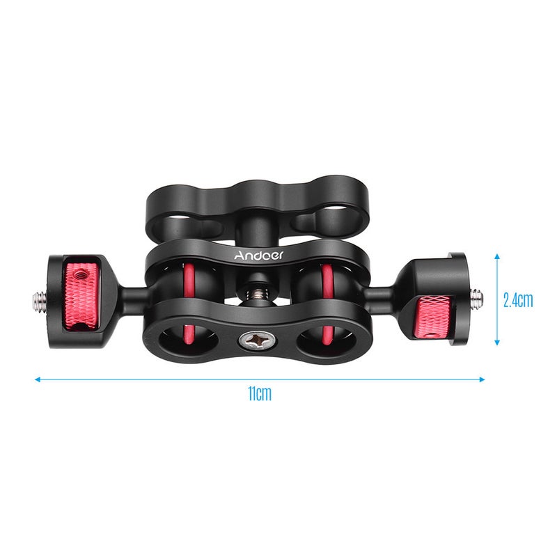 ANDOER Multi-functional Mount Clamp Adapter Black/Silver - Image 2