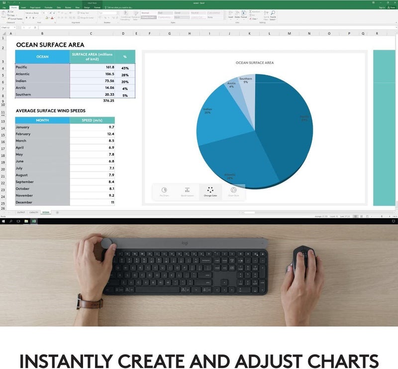 Logitech - Craft Wireless Keyboard Black - Image 1