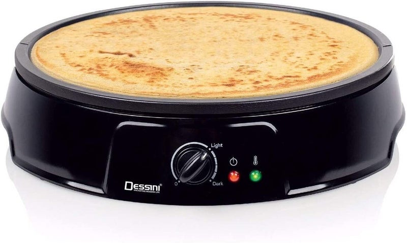 DESSINI - 2-In-1 Non-Stick Crepe Maker 1200 W 9000 Black - Image 1