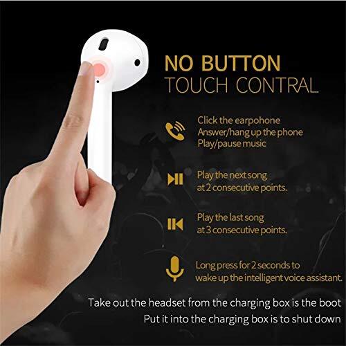 TWS - i11 Bluetooth In-Ear Earphones With Mic And Charging Case White/Blue - Image 1