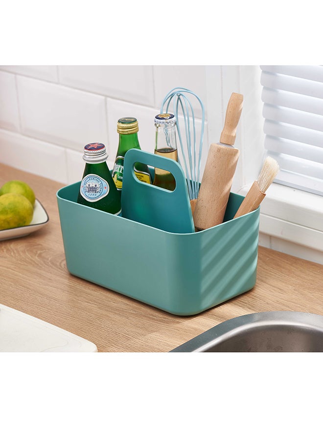 Apple Abrasives Plastic Storage Tray Tote- Versatile Multipurpose Organizer Blue 25cm  - Image 3