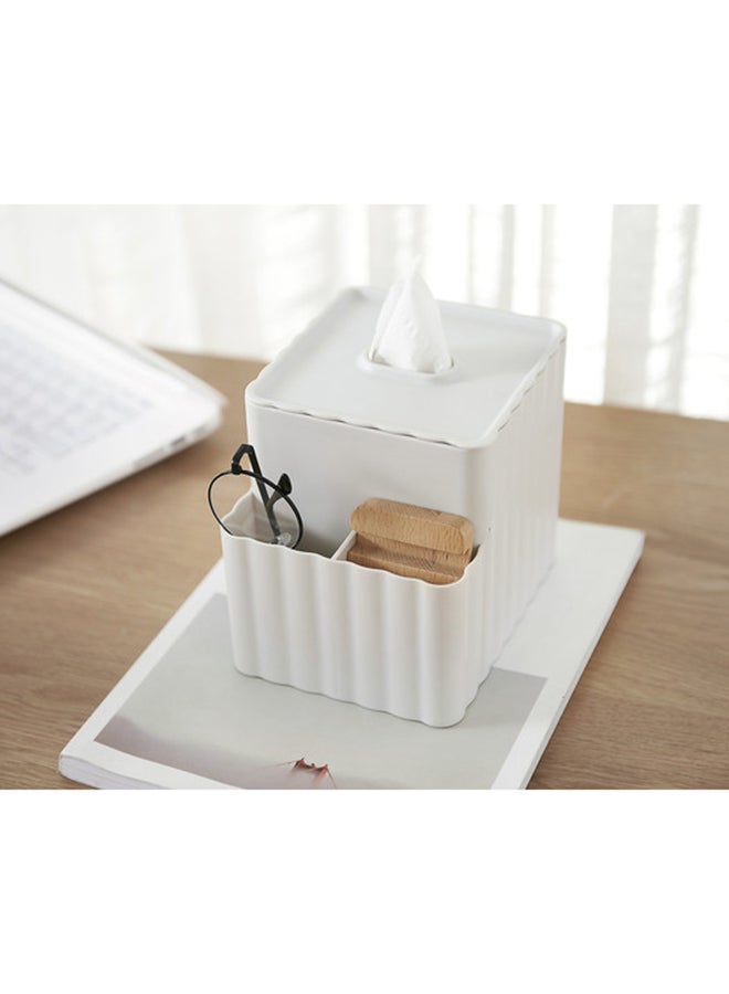 Apple Abrasives Multifunctioned Squared Plastic Tissue Box Green 14cm - Image 2