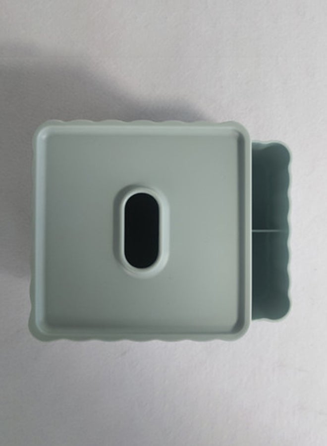 Apple Abrasives Multifunctioned Squared Plastic Tissue Box Green 14cm - Image 3