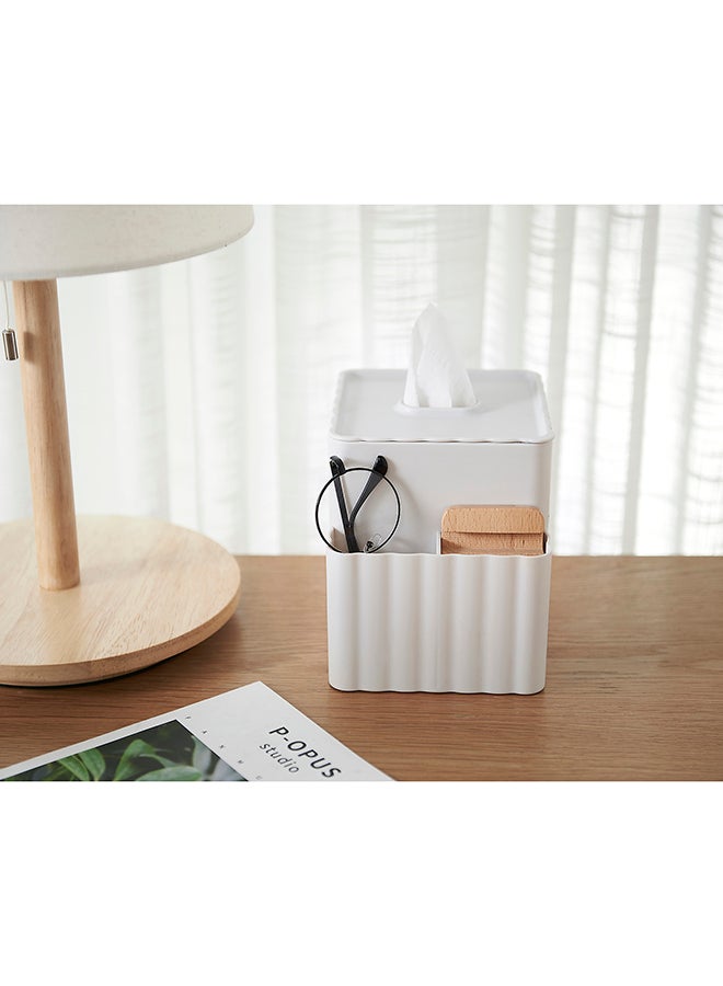 Apple Abrasives Multifunctioned Squared Plastic Tissue Box Green 14cm - Image 4