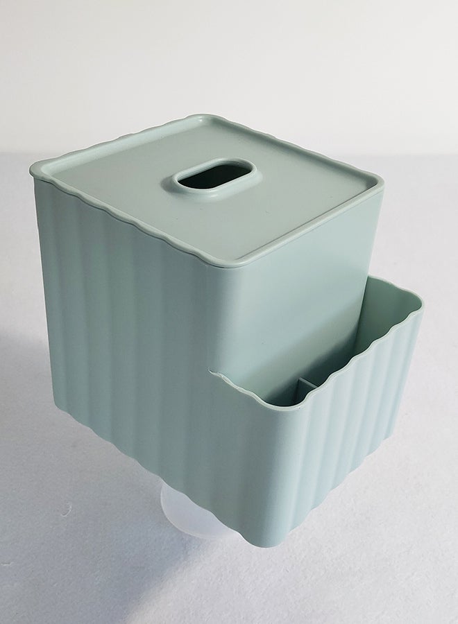 Apple Abrasives Multifunctioned Squared Plastic Tissue Box Green 14cm - Image 5