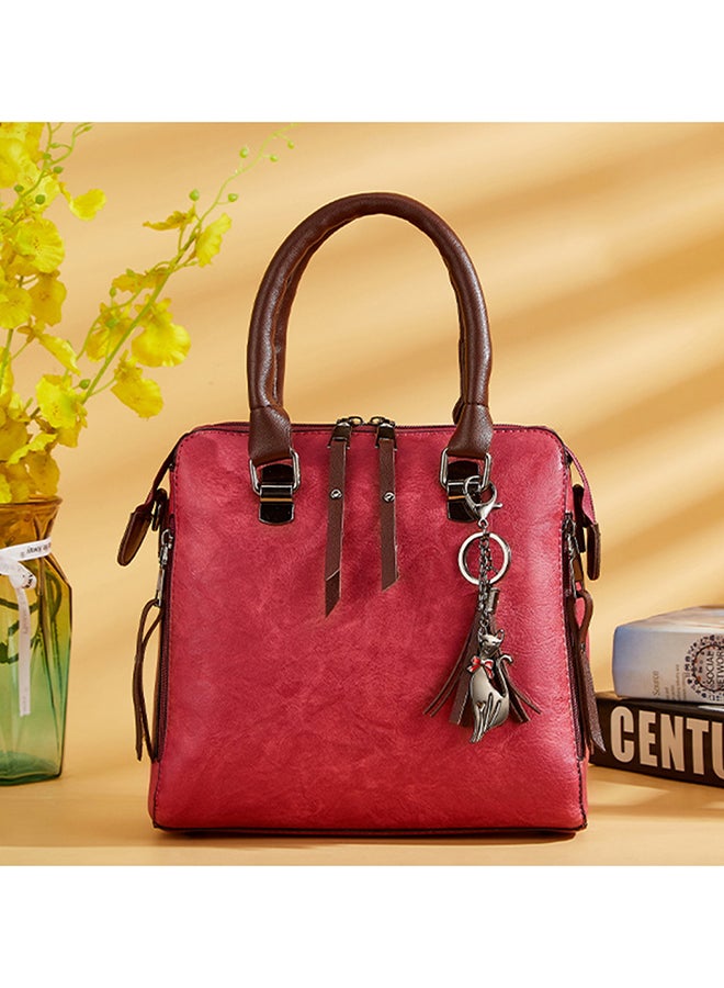 Generic - 4-Piece Double Zipper Bags Red - Image 1