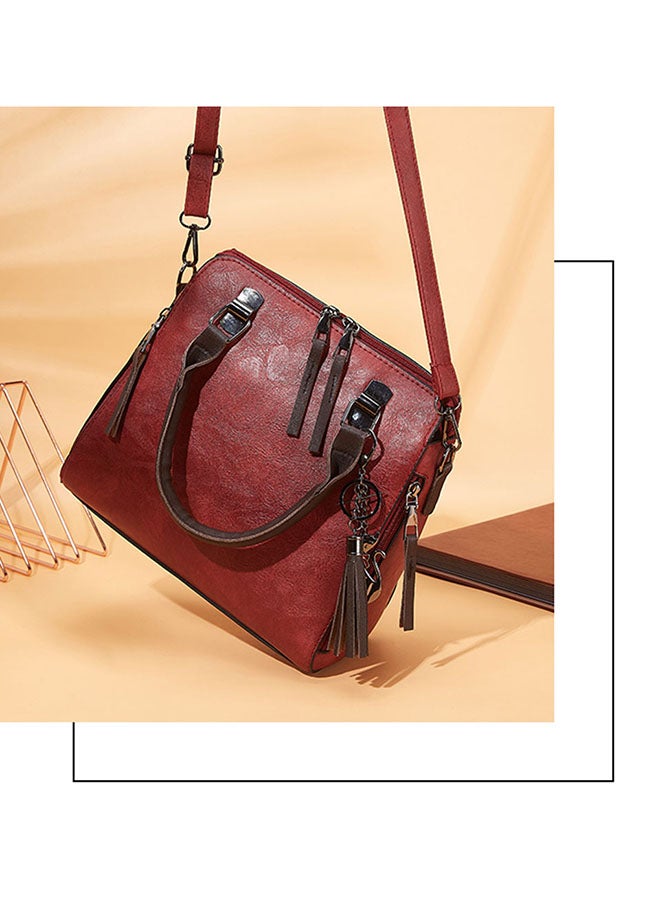 Generic - 4-Piece Double Zipper Bags Red - Image 1