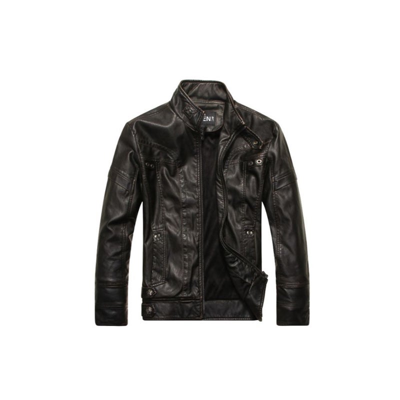 Long Sleeve Motorcycle Jacket Black 