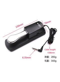 Generic Universal Sustain Pedal For Electronic Keyboards And Digital Pianos Anti-slip Bottom Musical Instrument Footboard  - Image 2
