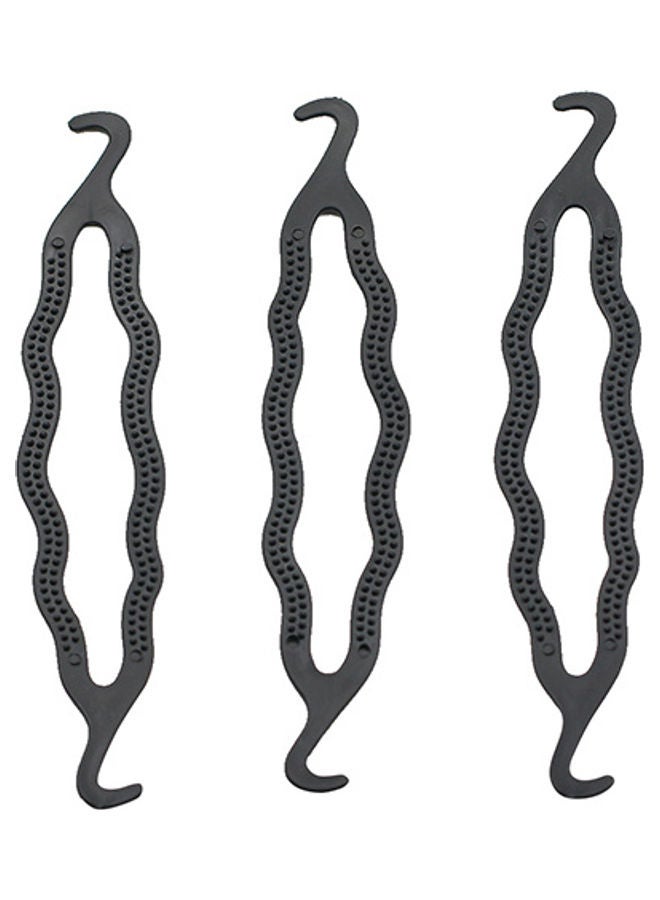 3 قطع من مشابك تصفيف الشعر الملتوية وأداة صنع الكعكة وإكسسوارات تصفيف الشعر بنفسك - Image 1