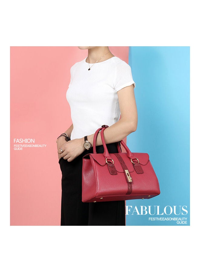 6-Piece Handbag Red - Image 4
