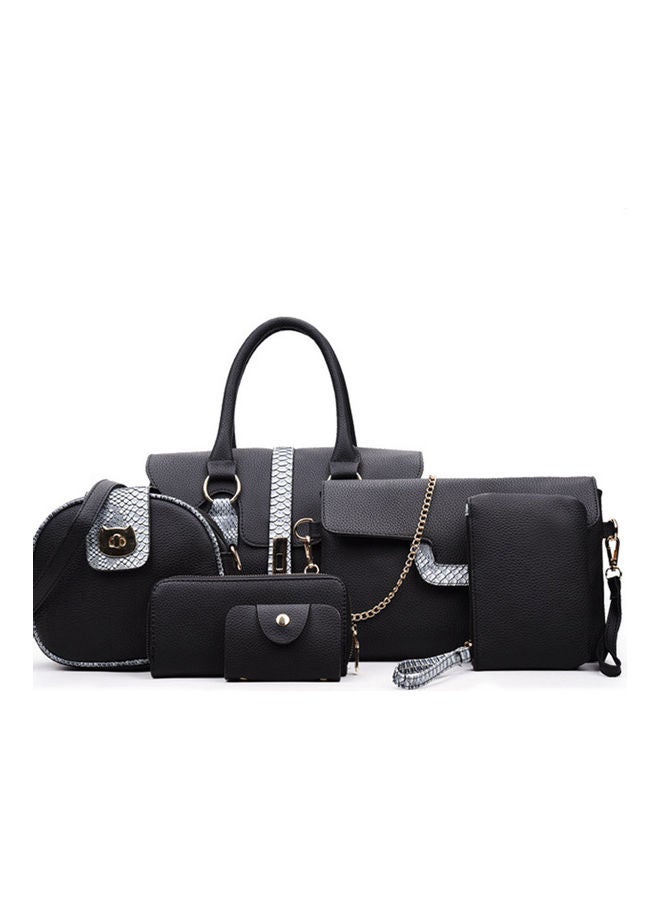 6-Piece Handbag Black  - Image 1