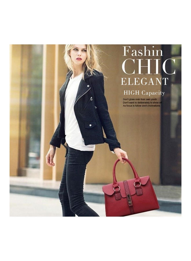 6-Piece Handbag Red - Image 5