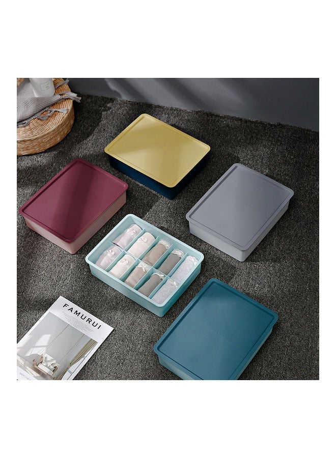 صندوق تخزين  متعدد الإطارات بتصميم مبتكر، بحيث يمكن تكديس حمالات الصدر و الملابس الداخلية فيها. لون وردي 31*31*31سم - Image 4