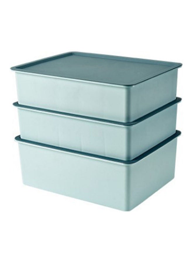 Multi-frame With Compartment Storage Box Creative Underwear Panties Can Be Stacked Bra Finishing Lake Blue 31*31*31cm - Image 1