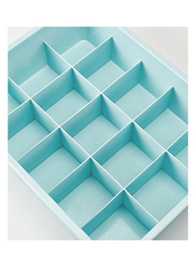 Multi-frame With Compartment Storage Box Creative Underwear Panties Can Be Stacked Bra Finishing Lake Blue 31*31*31cm - Image 2