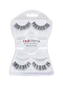 Red Cherry Pair Of 2 False Eyelashes 523 Black 