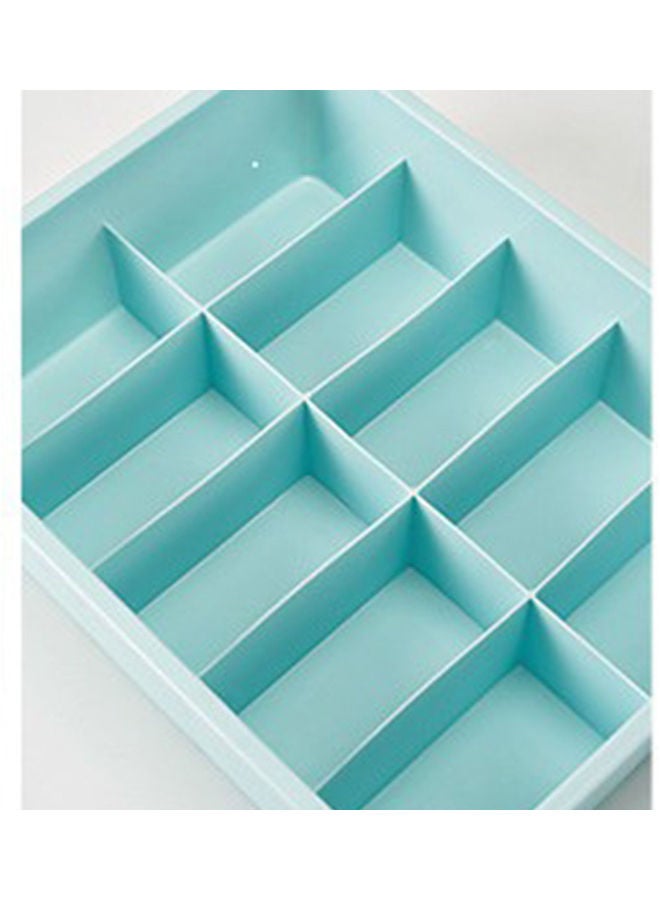 Multi-frame With Compartment Storage Box Creative Underwear Panties Can Be Stacked Bra Finishing Lake Blue 30*30*30cm - Image 2